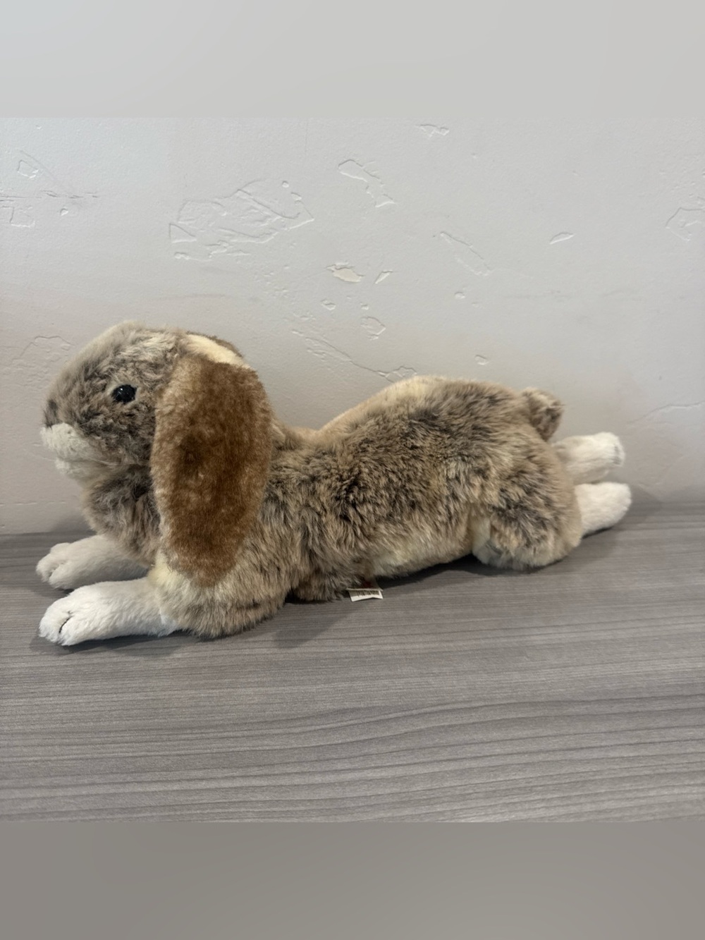 Folkmanis Holland Lop Gray Brown Bunny Rabbit Hand Puppet Large 18” Realistic